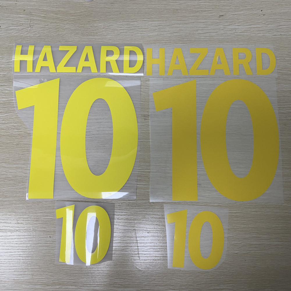 Belgium 2012-13 Home Football Nameset - Hazard 10 (Repro)