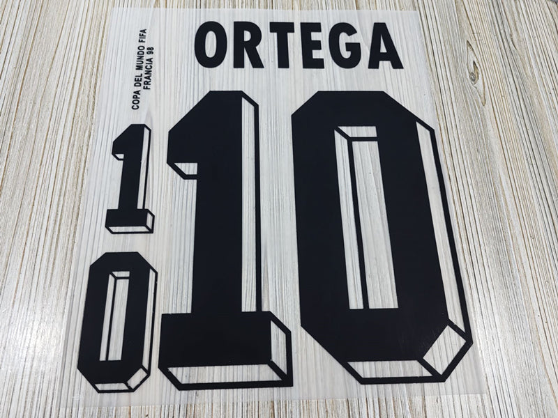 Argentina 1998 Home Football Nameset