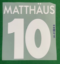 Inter Milan 1990-91 Home Football Nameset - Matthaus (Repro)