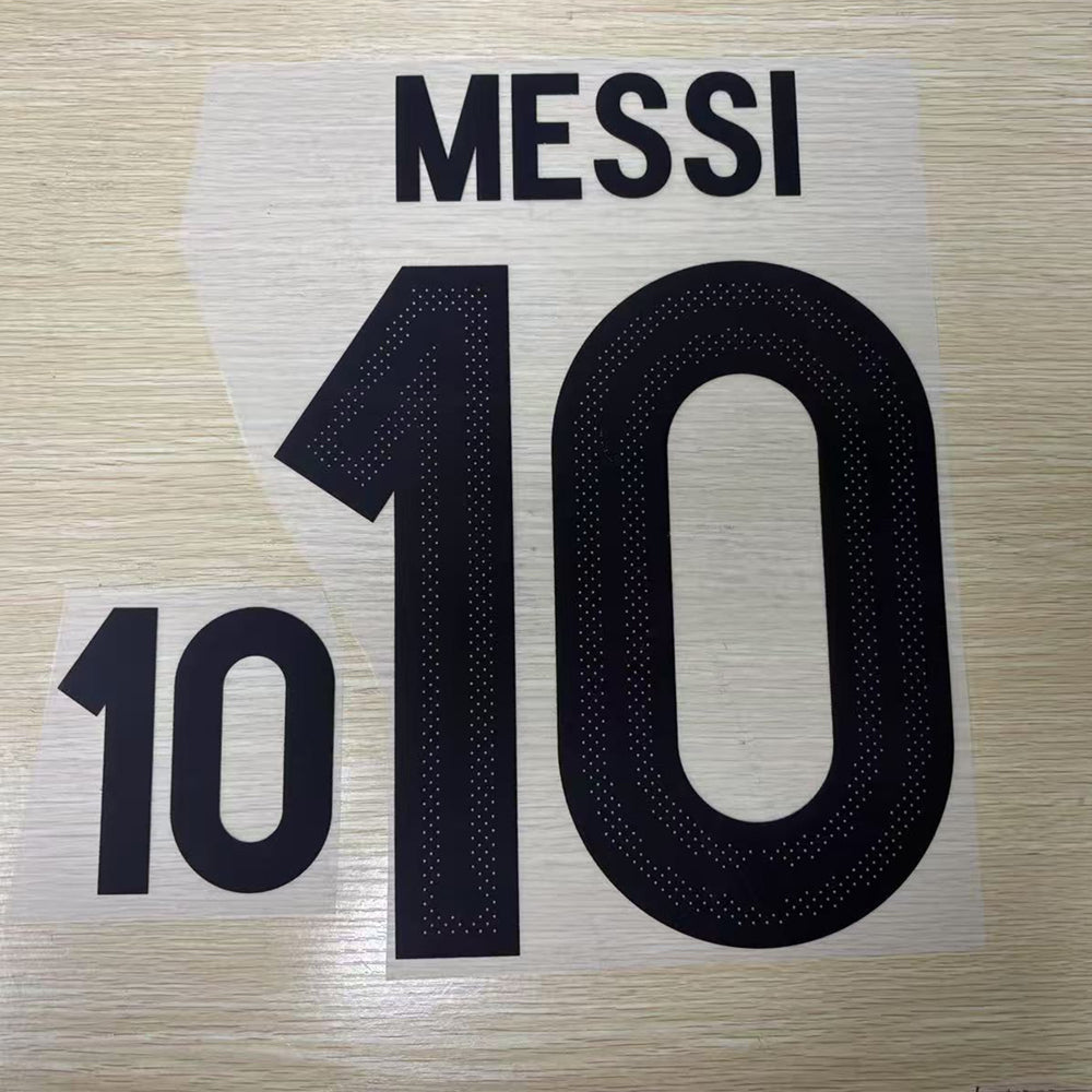 Argentina 50th Anniversary Special Edition Football Nameset - Messi (Repro)
