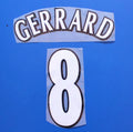 Liverpool 2004-05 Champions League Istanbul Retro Football Nameset - Gerrard Alonso Carragher Hyypia (Repro)