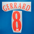 Liverpool 2006-07 Away Football Nameset - Gerrard (Repro)
