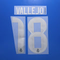Real Madrid 2025-26 Away Football Nameset - Mbappe Bellingham Kroos Rodrygo Vini Jr. (Repro)