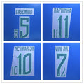 Brazil World Cup 2026 Home Football Nameset - Vini Jr/Neymar Jr/Raphinha/Endrick (Repro)