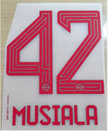 Bayern Munich 2023-24 Home Football Nameset - Musiala Kane (Repro)