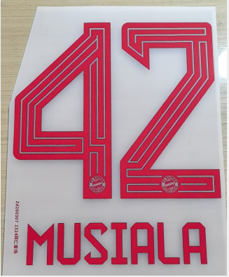 Bayern Munich 2023-24 Home Football Nameset - Musiala Kane (Repro)