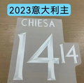 Italy 2023 Home Football Nameset - Chiesa (Repro)