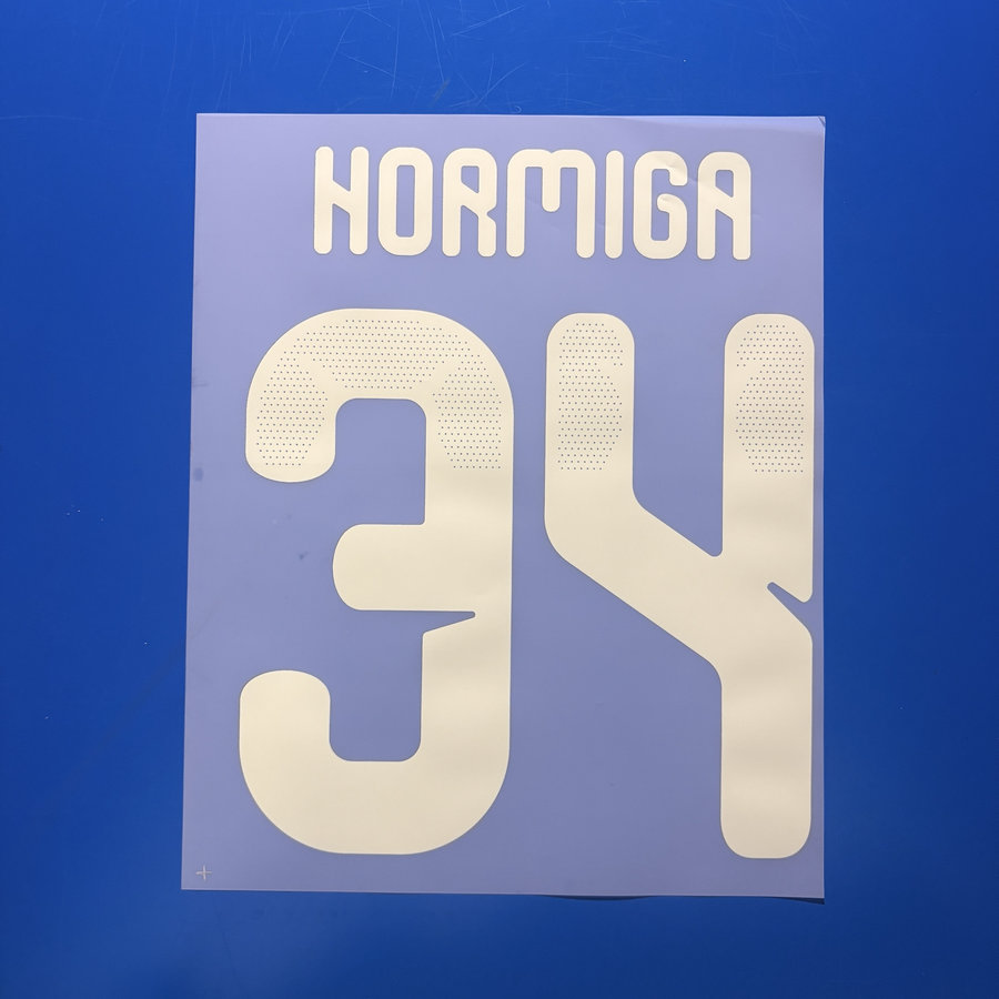 Olympiacos 2026-27 Football Nameset - Hormiga 34 (Repro)
