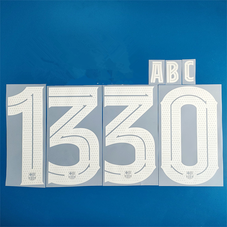 FC Barcelona 2023-24 Home Football Nameset - Lewandowski Lamine Yamal (Repro)