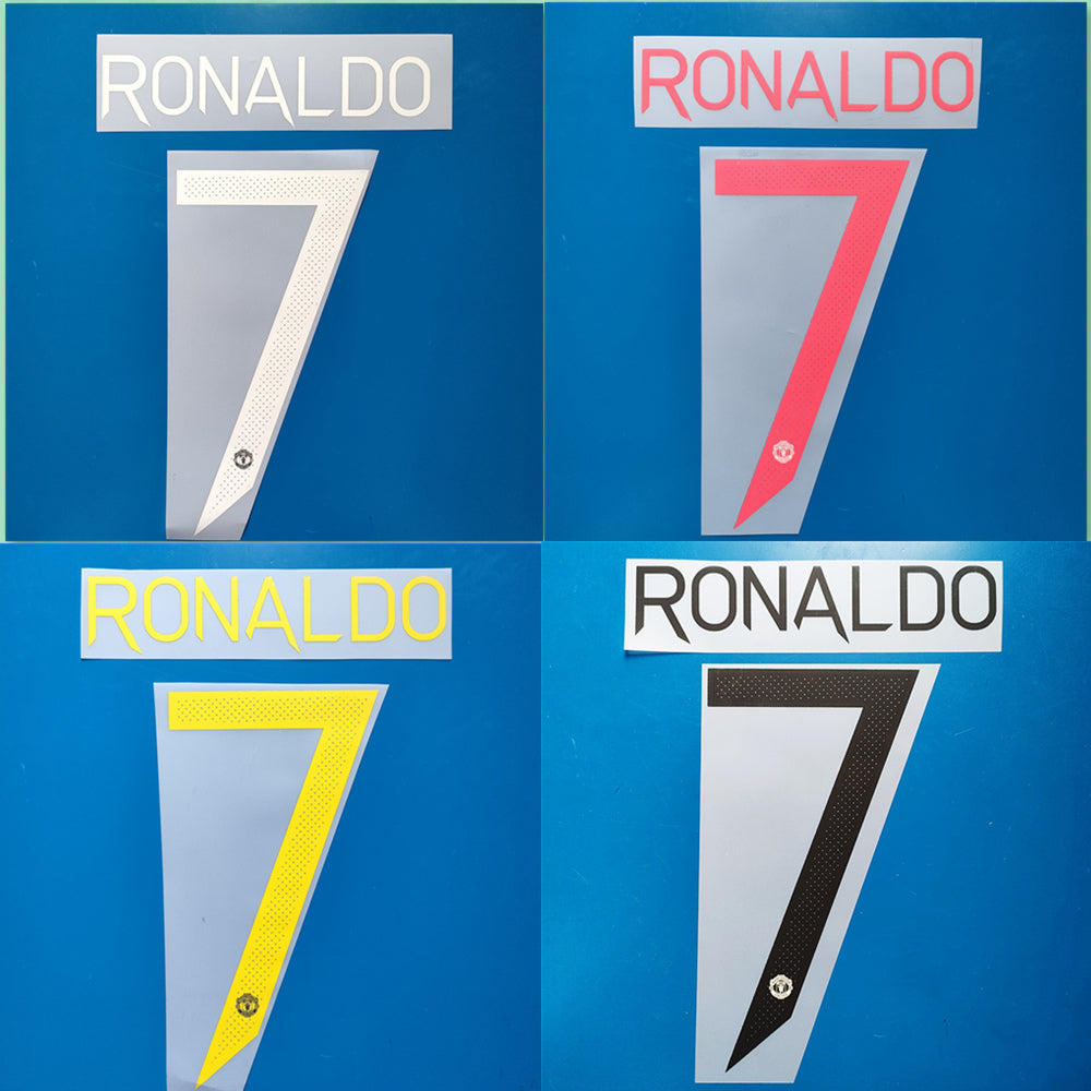 Manchester United 2021-22 Champions League Football Nameset - Ronaldo (Repro)