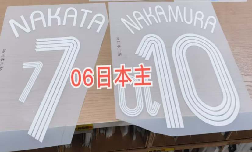 Japan 2006 Home Football Nameset
