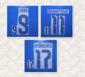 Sweden 2026 Home Football Nameset - Isak 9/Elanga 11/Gyokeres 17 (Repro)