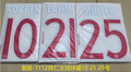 Bayern Munich 2011-12 Home Football Nameset - Muller/Robben/Lahm (Repro)