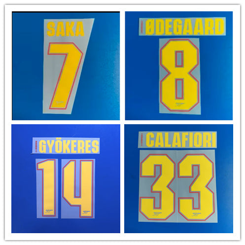 Arsenal 2026-27 Champions League Away Football Nameset
