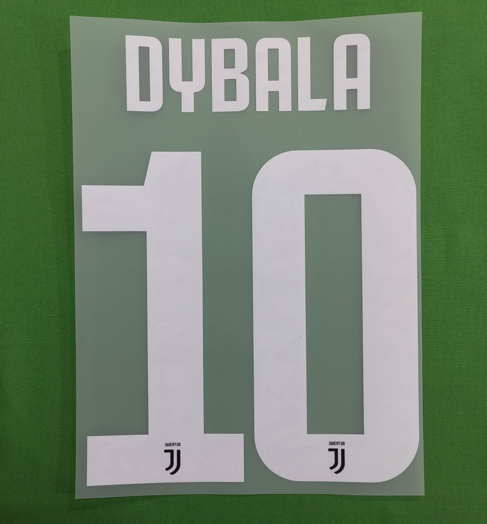Juventus 2018-19 Home Football Nameset - Dybala Ronaldo (Repro)