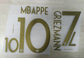 France Centenary Special Edition (Two Stars) Football Nameset - Mbappe/Griezmann (Repro)