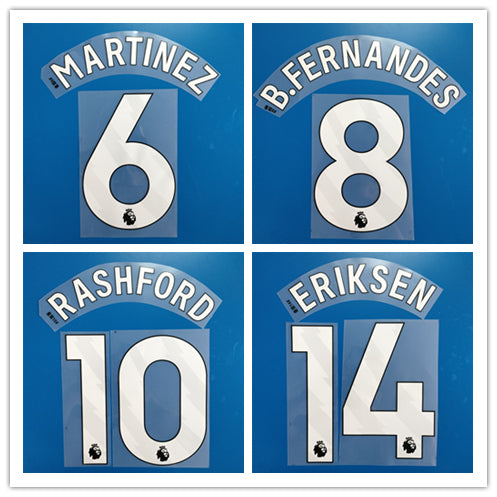 Manchester United 2024-25 Home Football Nameset - B.Fernandes/Mount/Garnacho (Repro)
