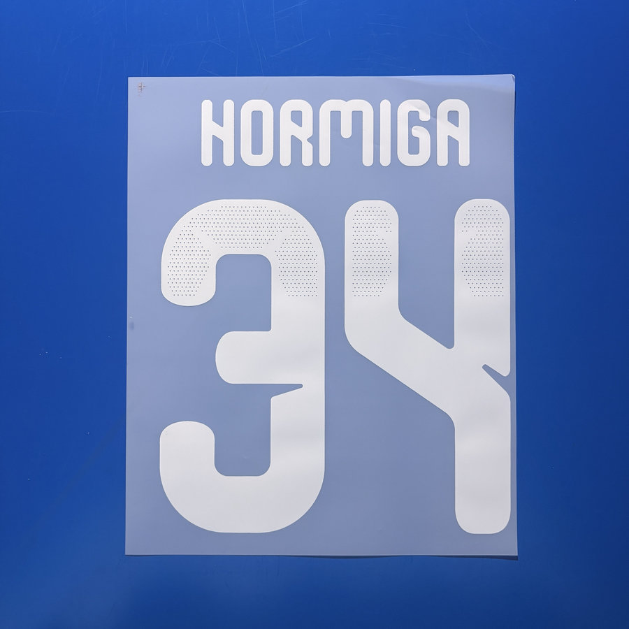 Olympiacos 2026-27 Football Nameset - Hormiga 34 (Repro)