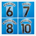 Manchester United 2024-25 Third Football Nameset - B.Fernandes/Mount/Garnacho (Repro)