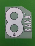 Real Madrid 2009-10 Football Nameset - Kaka Ronaldo (Repro)