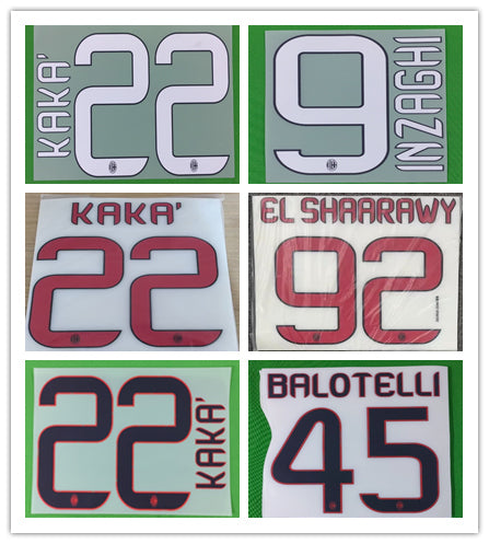 AC Milan 2013-14 Home Football Nameset