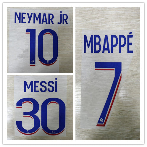 PSG 2022-23 Third Football Nameset - Neymar Jr Mbappe Messi (Repro)