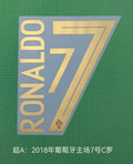 Portugal 2018 Home Football Nameset - Ronaldo (Repro)