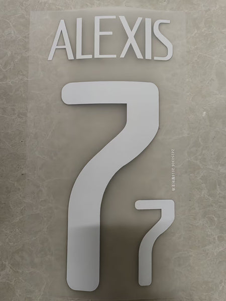 Chile 2016 Away Football Nameset - Alexis 7 (Repro)
