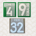 Inter Milan 2001-02 Home Football Nameset - Ronaldo Zanetti Vieri (Repro)