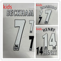 Kids Manchester United 1997-06 Premier League Football Nameset - Ronaldo Beckham (Height 24.9cm) (Repro)