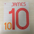 Colombia 2019 Home Football Nameset - James 10 (Repro)
