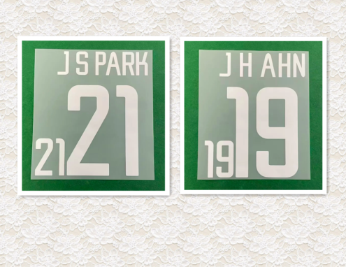 South Korea 2002 Home Football Nameset