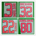 AC Milan 2008-09 Away Football Nameset - Ronaldinho/Kaka/Maldini (Repro)