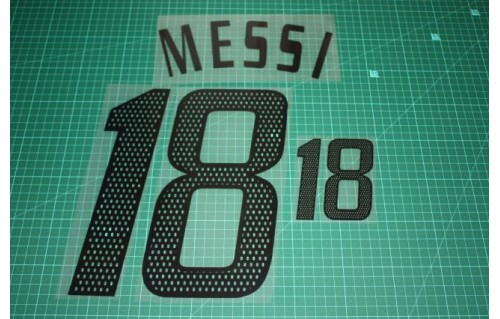Argentina 2005 Home Football Nameset - Messi (Repro)