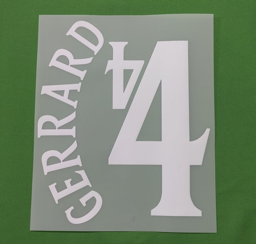 England 2000 Away Football Nameset
