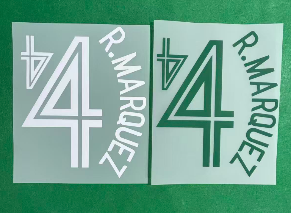 Mexico 2006 Home Football Nameset
