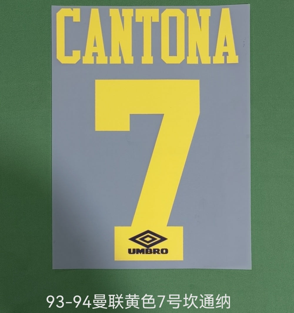 Manchester United 1995-96 Home Football Nameset