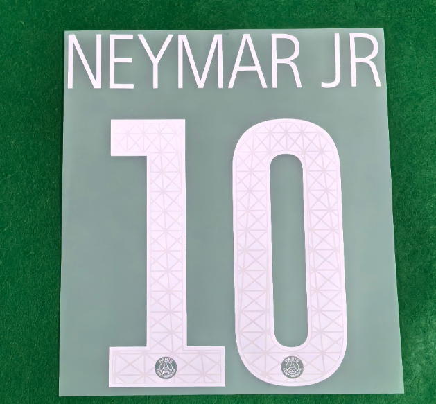 PSG 2017-18 Home Football Nameset - Neymar Jr (Repro)