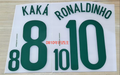 Brazil 2008-10 Home Football Nameset