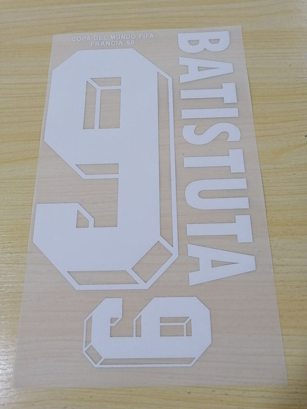 Argentina 1998 Home Football Nameset