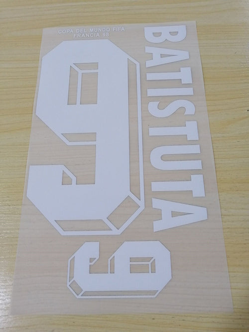 Argentina 1998 Home Football Nameset