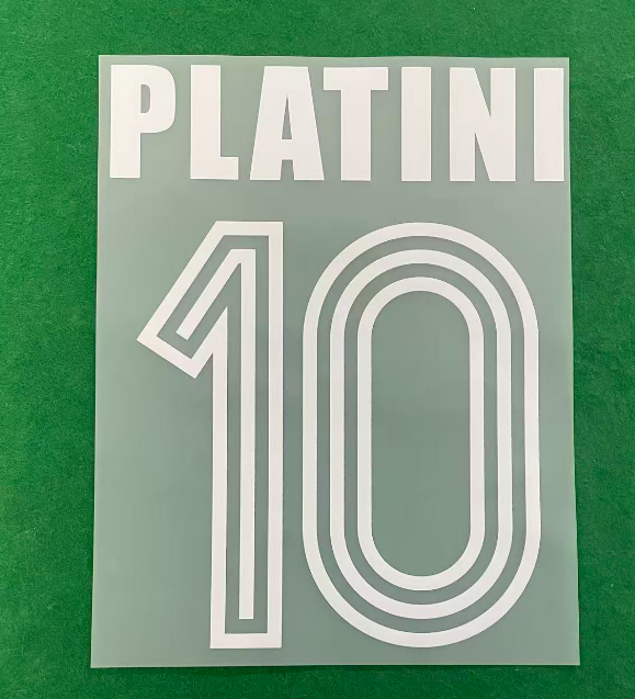 France 1982 Home Football Nameset - Platini (Repro)