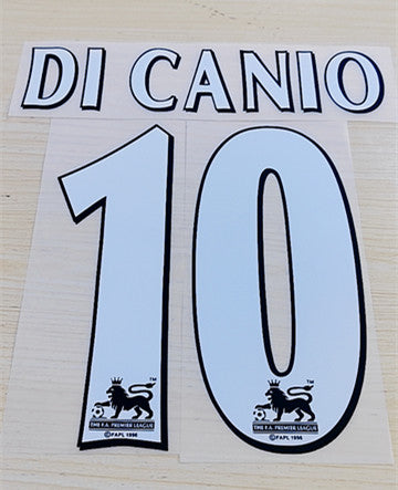 West Ham United 1997-2006 Retro Football Nameset - Di Canio (Repro)