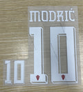 Croatia 2024 European Championship Football Nameset - Modric 10 (Repro)