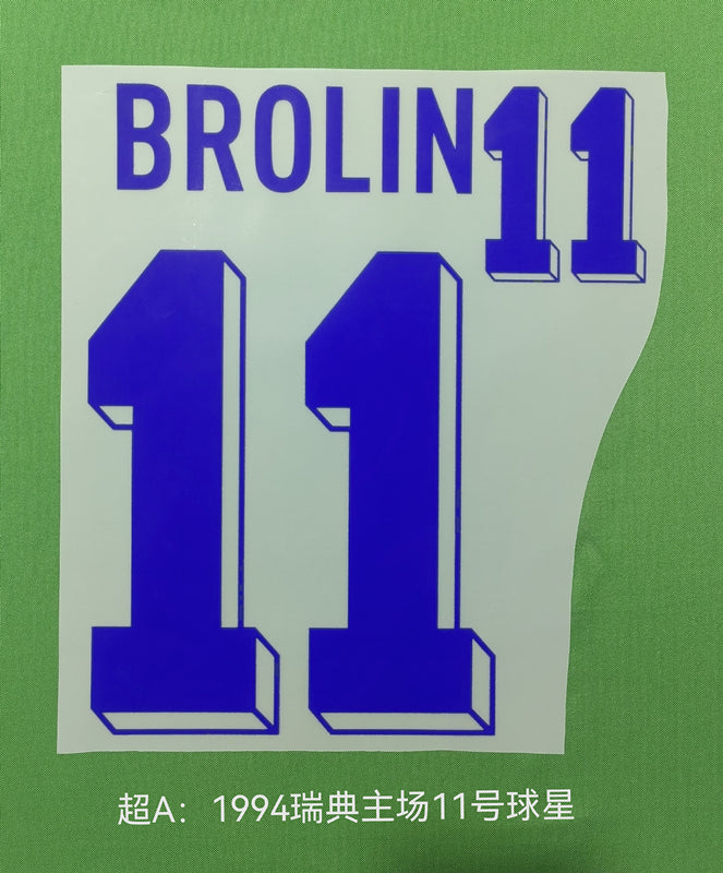 Sweden 1994 World Cup Football Nameset