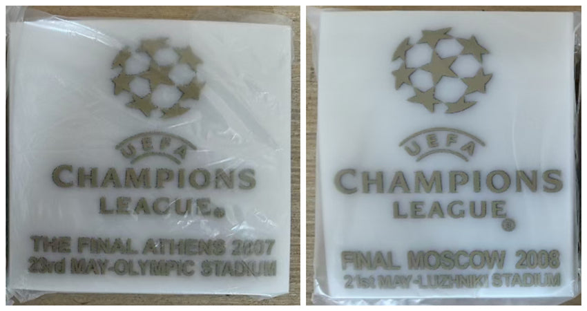 UEFA Champions League Final Moscow 2008 Luzhniki Stadium Small Letters Chest Patch (Repro)
