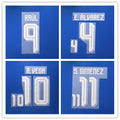 Mexico 2026 Third Football Nameset - E.Alvarez 4/Raul 9/S.Gimenez 11 (Repro)