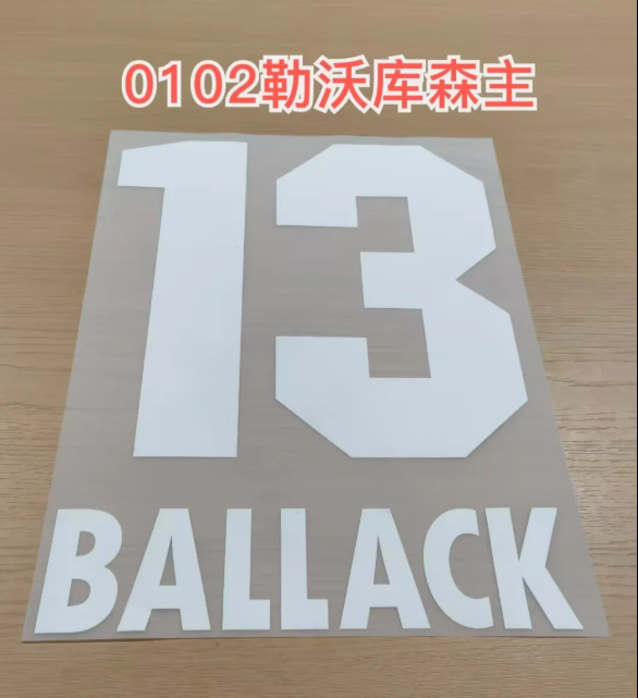 Bayer Leverkusen 2001-02 Home Football Nameset - Ballack (Repro)