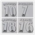 Manchester United 1997-06 Premier League Football Nameset White - Ronaldo Rooney Beckham (Repro)