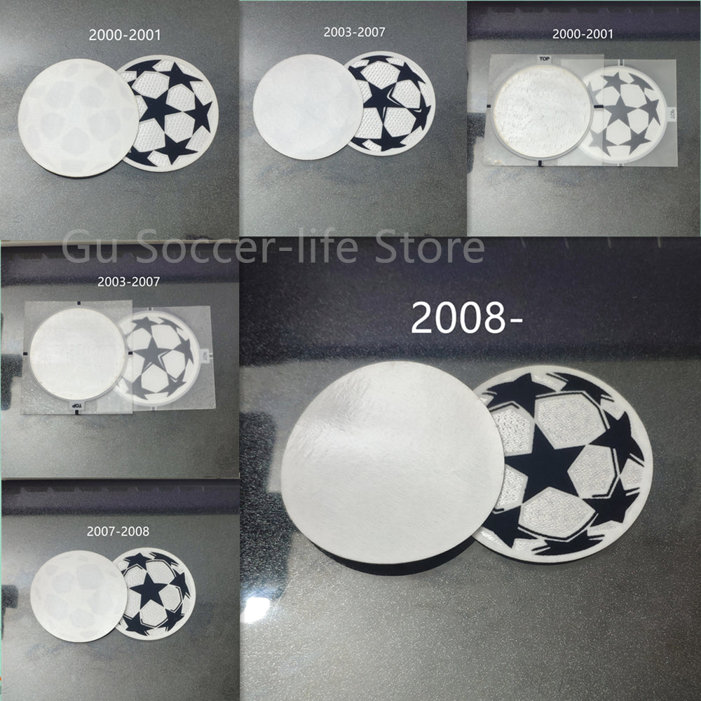 Champions League starball 96-00 00-01 01-03 03-07 07-08 08- (Repro)